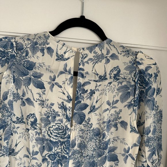 Reformation Blue Floral Midi Dress - Picture 9 of 11